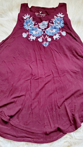 American Eagle plum soft & sexy racerback tank - Picture 3 of 6